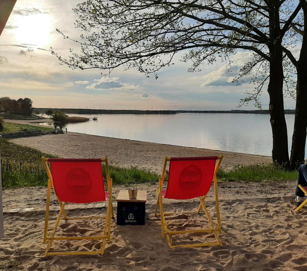 Seeliebe Mit Sauna Und Nur 50 Mtr. Bis Zum Strand Senftenberg Exterior foto